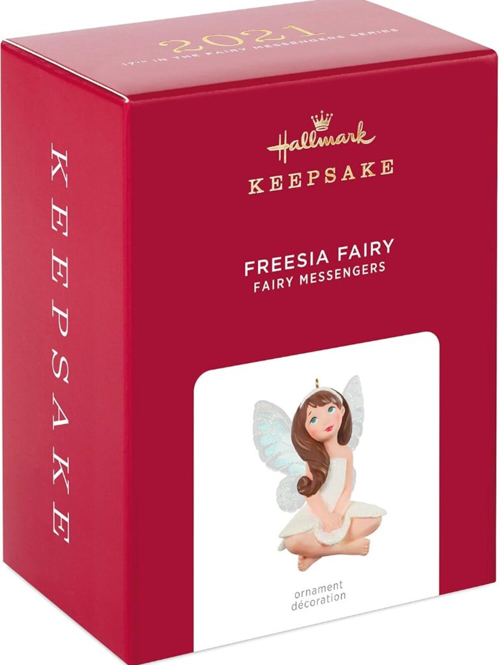 Hallmark Keepsake Christmas Ornament 2021, Fairy Messengers Freesia Fairy